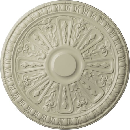Raymond Ceiling Medallion (Fits Canopies up to 5 3/8"), Hand-Painted Clear Yellow, 18"OD x 1 1/4"P